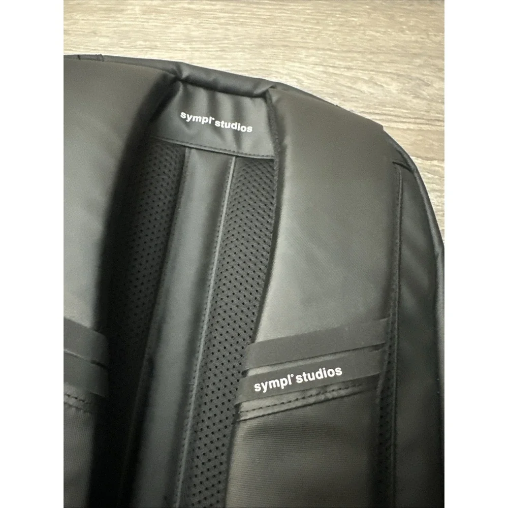 SYMPL Studios Backpack - Black Laptop Commuter Daypack 20L